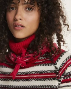 Kujten Sweaters & Sweatshirts>Cashmere Turtleneck Sweater Women Blanc