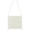 Kujten Bags>Cashmere Twisted Bag With Pompoms Blanc
