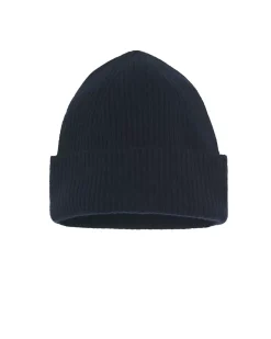 Kujten Hats & Headbands>Cuffed Beanie, 2-Threads Bleu Marine Fonce