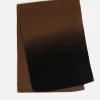 Kujten Scarves & Snoods>Dip Dye Off-Gauge Cashmere Scarf Marron Epice