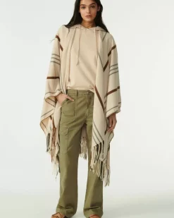 Kujten Capes & Ponchos>Fringed Cashmere Cape Organique