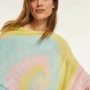 Kujten Capes & Ponchos>Fringed Cashmere Poncho Candy Pink