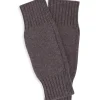 Kujten Gloves & Mittens>Garter Stitched Cashmere Mittens Mocha Chine