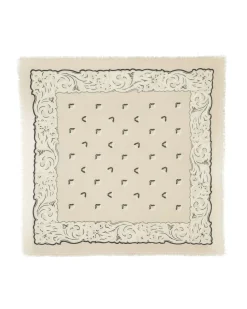 Kujten Scarves & Snoods>Hawaien Pattern Cashmere Bandana, 2-Threads Organique