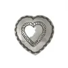 Kujten Jewelry>Heart Brooch In 925/1000 Sterling Silver Argent