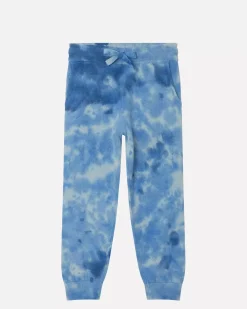 Kujten Joggings>Kids Tie & Dye Cashmere Jogging Bleu