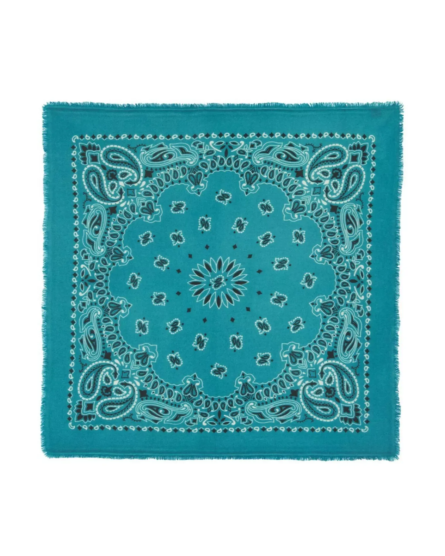 Kujten Scarves & Snoods>Large Cashmere Bandana Vert Jade