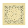 Kujten Scarves & Snoods>Large Cashmere Bandana Jaune Eggshell
