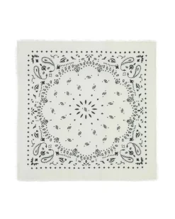 Kujten Scarves & Snoods>Large Cashmere Bandana, 2-Threads Blanc