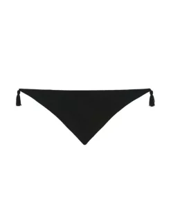 Kujten Scarves & Snoods>Large Cashmere Bandana With Pompoms Noir