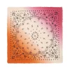 Kujten Bandanas>Large Dip Dye Cashmere Bandana Rose Fluo