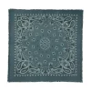 Kujten Bandanas>Large Printed Cashmere Bandana, 2-Threads Vert Foret