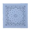 Kujten Bandanas>Large Printed Cashmere Bandana Bleu Jeans