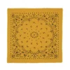 Kujten Scarves & Snoods>Large Printed Cashmere Bandana, 2-Threads Jaune Safran