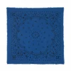 Kujten Bandanas>Large Printed Cashmere Bandana Bleu Jeans Fonce