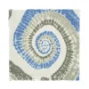 Kujten Bandanas>Large Printed Cashmere Bandana Bleu Jeans