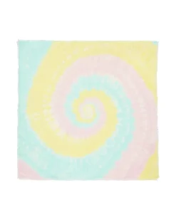 Kujten Bandanas>Large Printed Cashmere Bandana Candy Pink