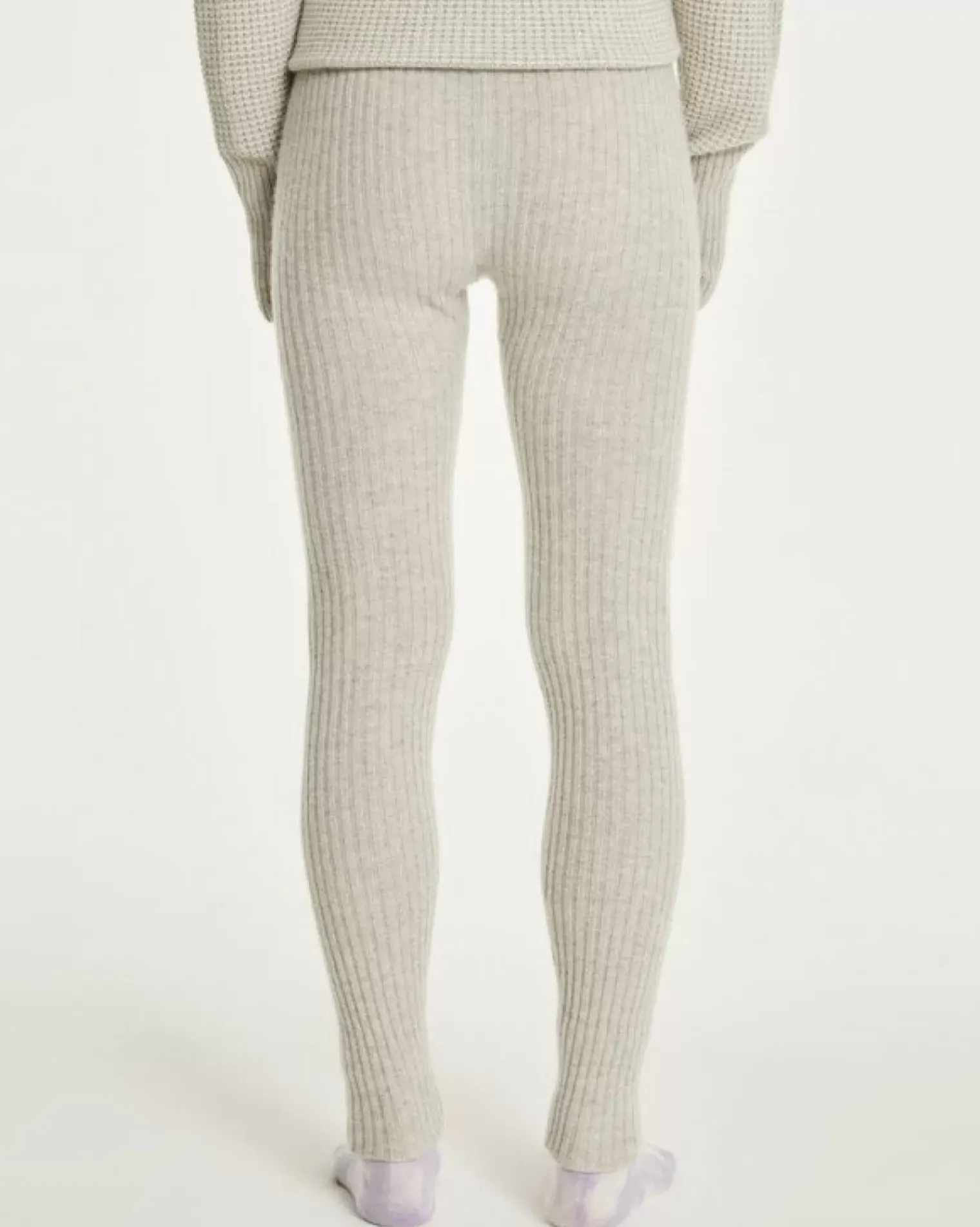 Kujten Joggings & Leggings>Legging Cashmere Woman Gris Bouleau