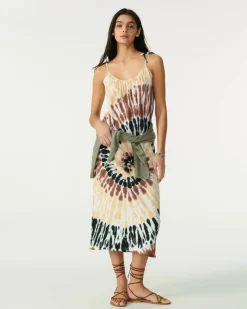 Kujten Dresses & Skirts>Linen Tank Dress Camelo