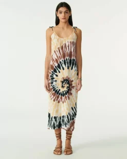Kujten Dresses & Skirts>Linen Tank Dress Camelo