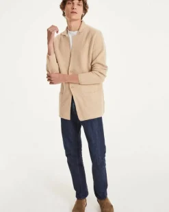 Kujten Jackets & Vests>Long Sleeves Cashmere Blazer Cardigan Organique