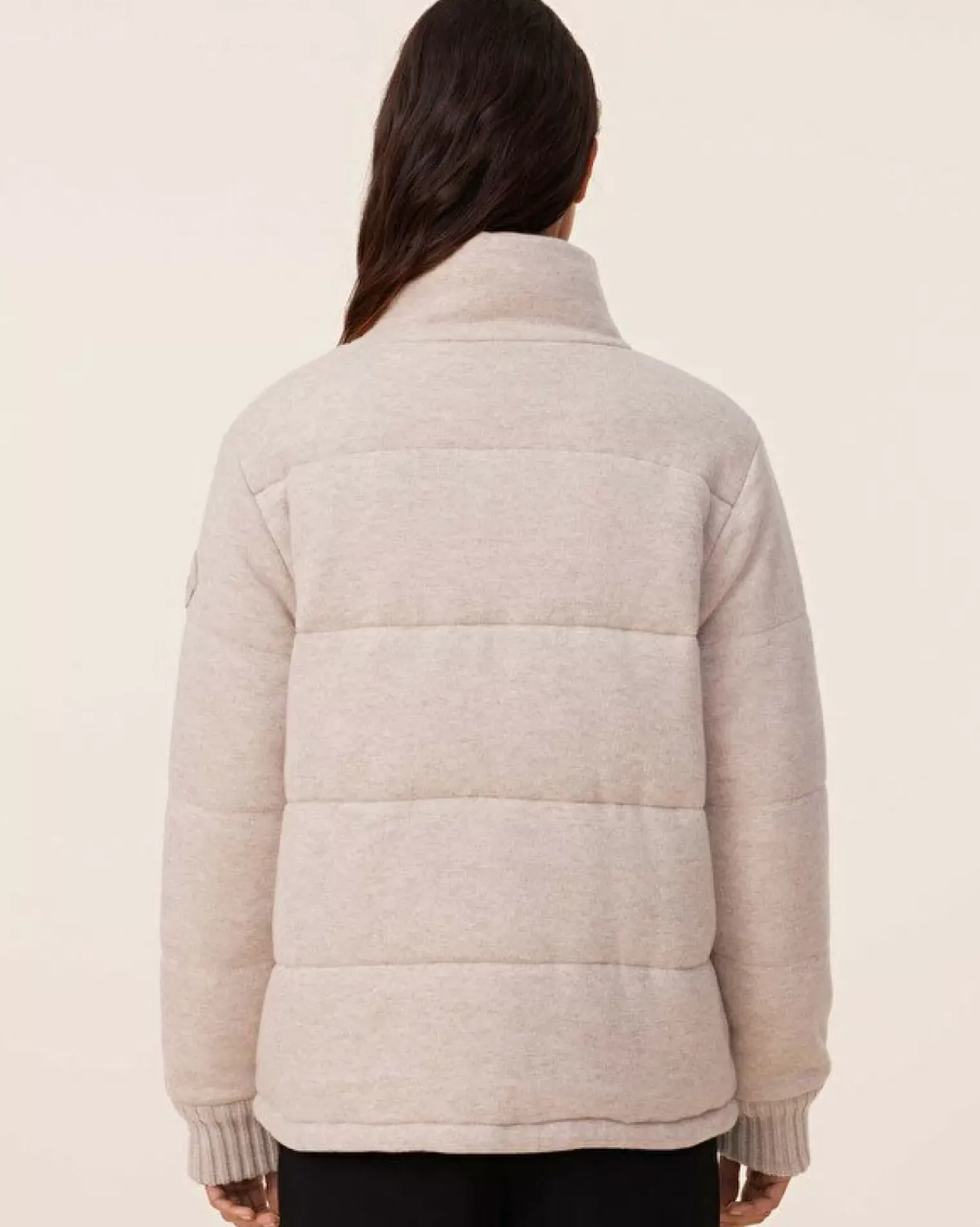 Kujten Coats>Long Sleeves Cashmere Puffer Jacket, 2-Threads Avoine