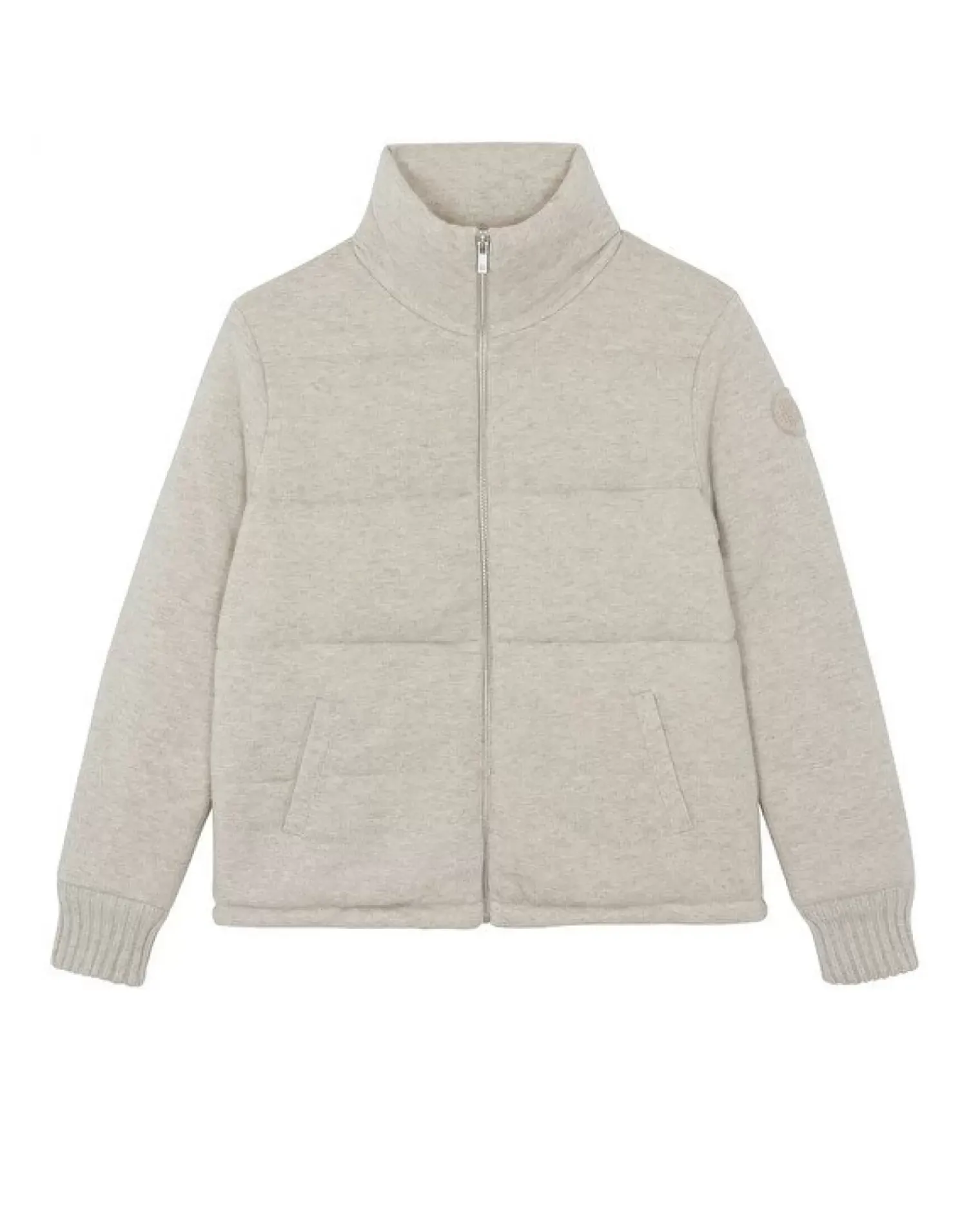 Kujten Coats>Long Sleeves Cashmere Puffer Jacket, 2-Threads Avoine