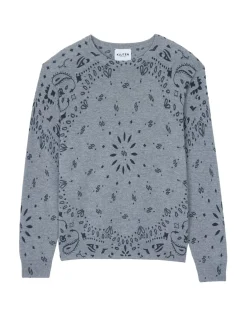 Kujten Sweaters & Sweatshirts>Long Sleeves Round Neck Cashmer Sweater Gris Chine