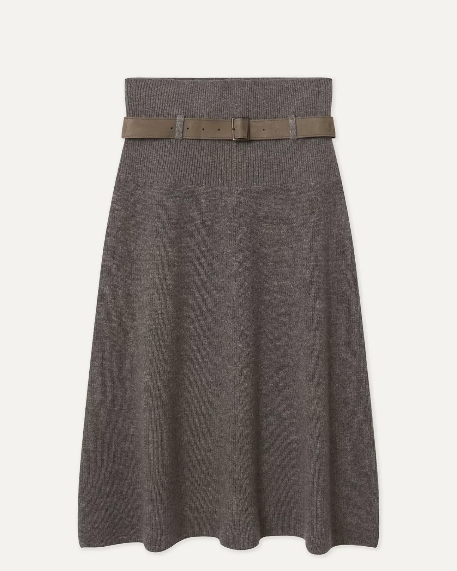 Kujten Dresses & Skirts>Long Woman Cashmere Dress Gris Flanelle