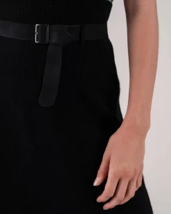Kujten Dresses & Skirts>Long Woman Cashmere Dress Noir
