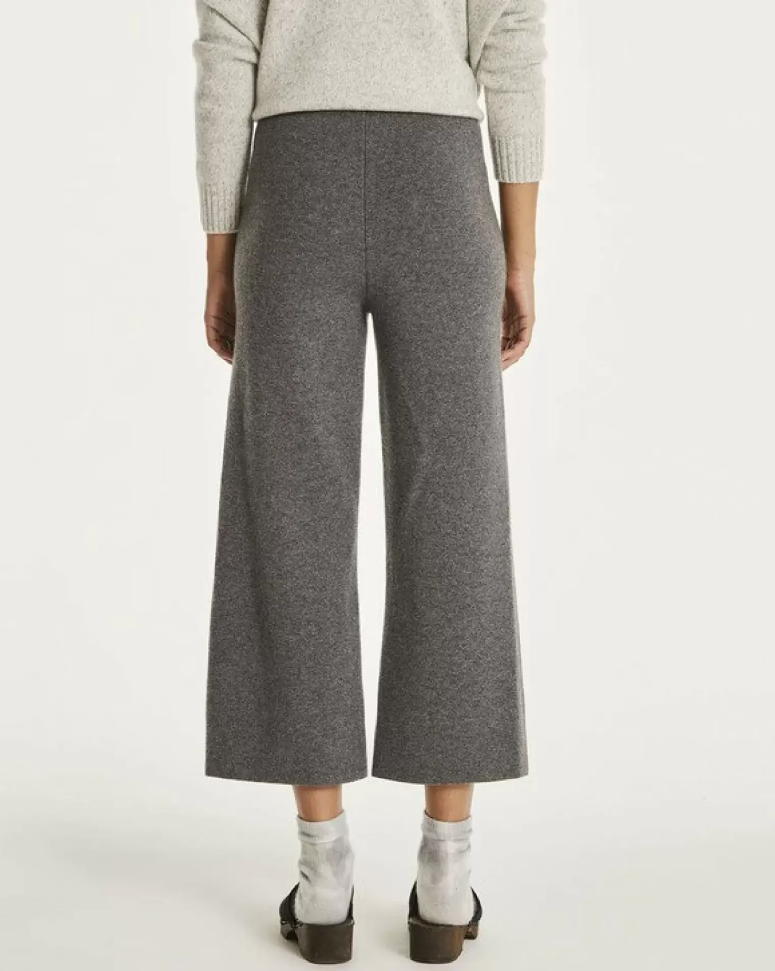 Kujten Pants & Shorts>Loose Fitting Cashmere Trousers Gris Flanelle