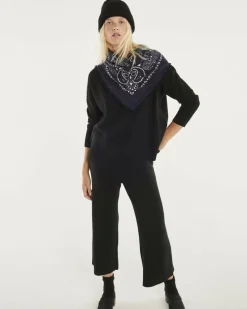 Kujten Pants & Shorts>Loose Fitting Cashmere Trousers Noir