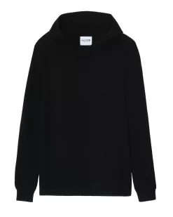 Kujten Hoodies>Men Cashmere Hoodie Noir