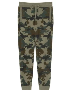 Kujten Joggings & Shorts>Men Cashmere Jogging Camou Kaki