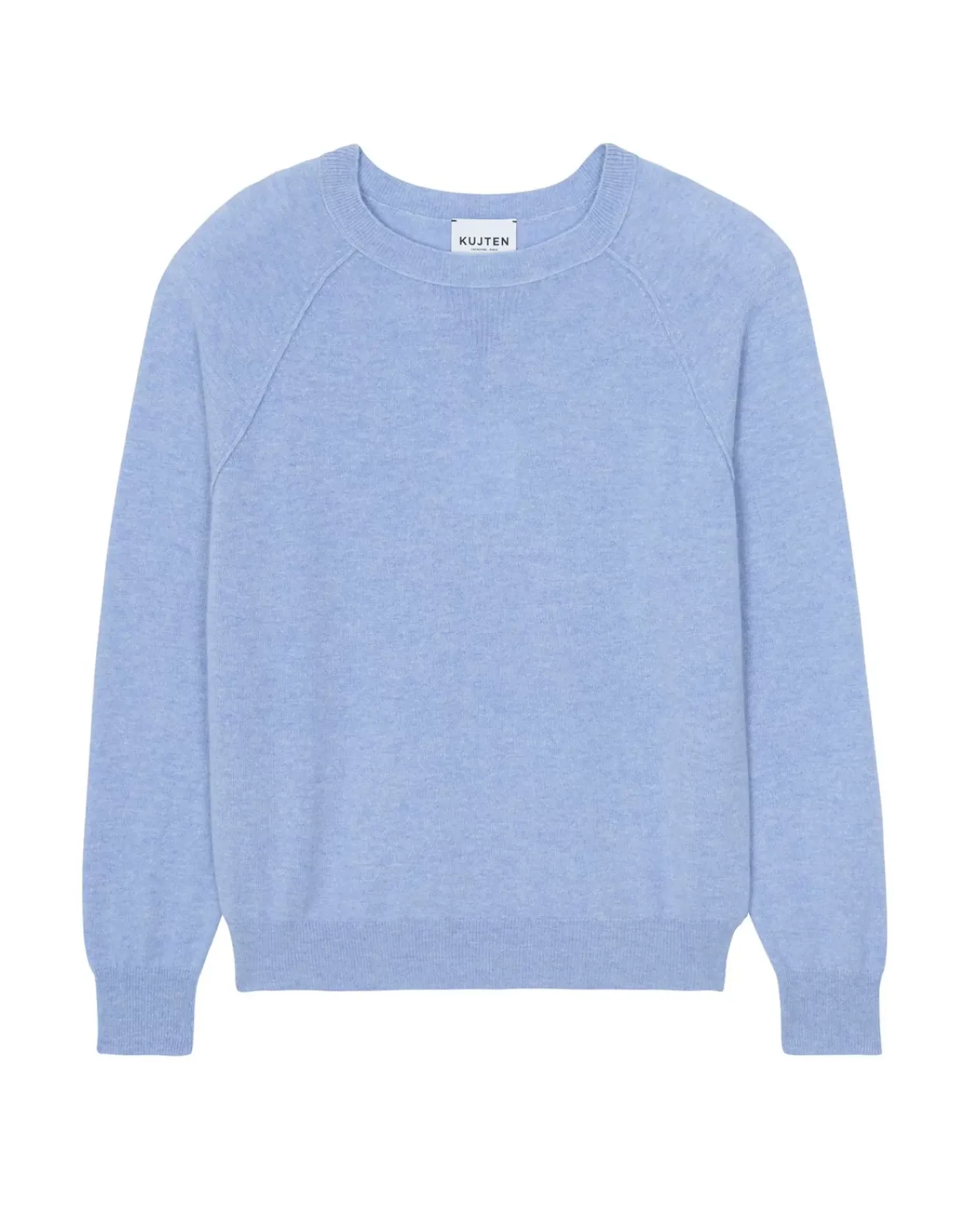 Kujten Sweaters & Sweatshirts>Men Round Neck Cashmere Sweater Bleu Jeans