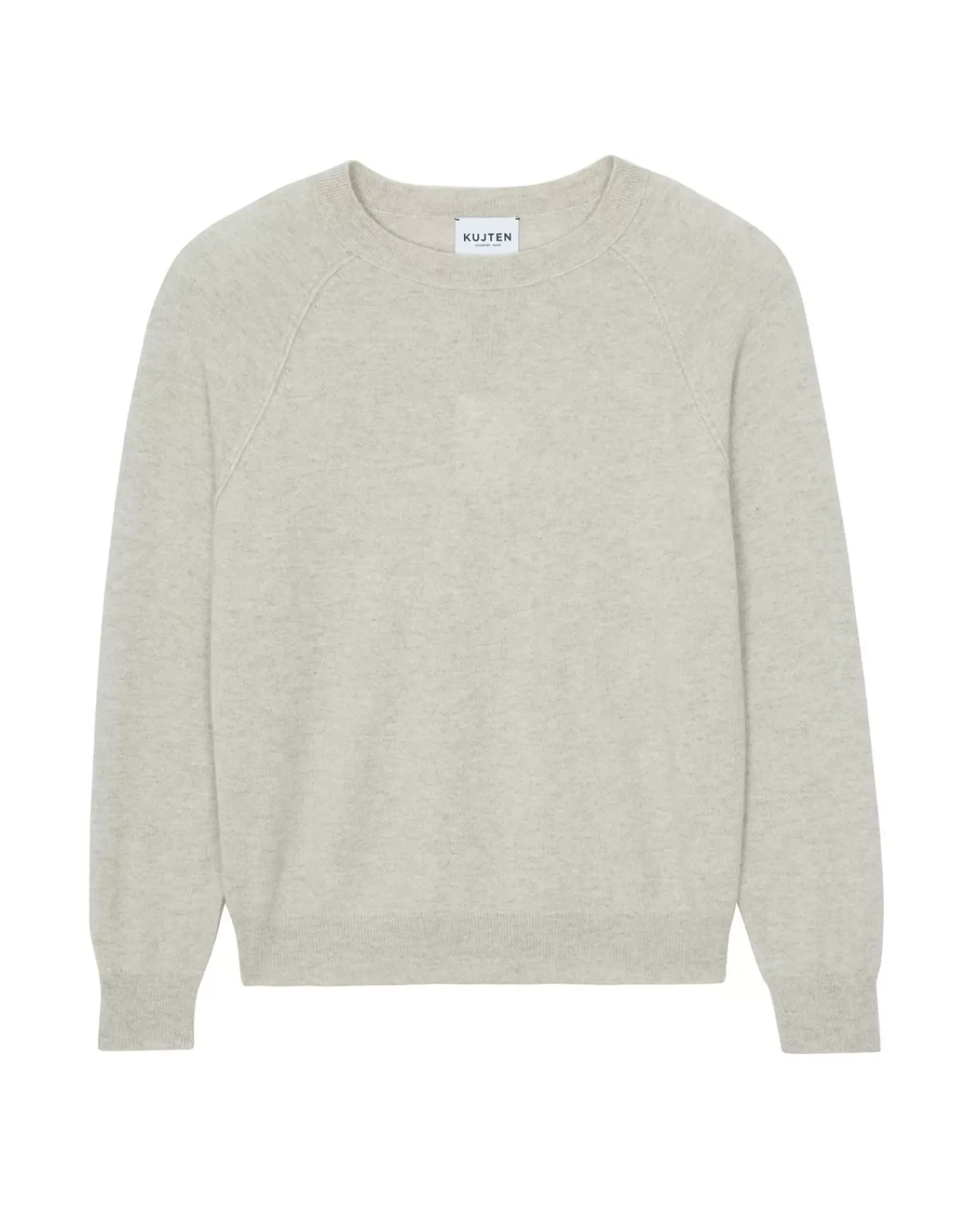 Kujten Sweaters & Sweatshirts>Men Round Neck Cashmere Sweater Avoine