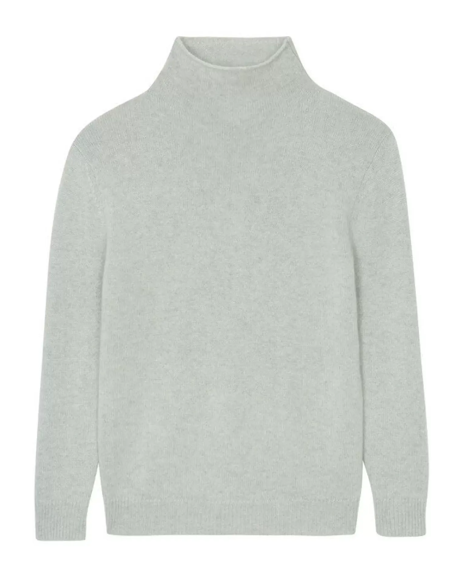 Kujten Sweaters & Sweatshirts>Men Turtleneck Cashmere Sweater Gris Bouleau