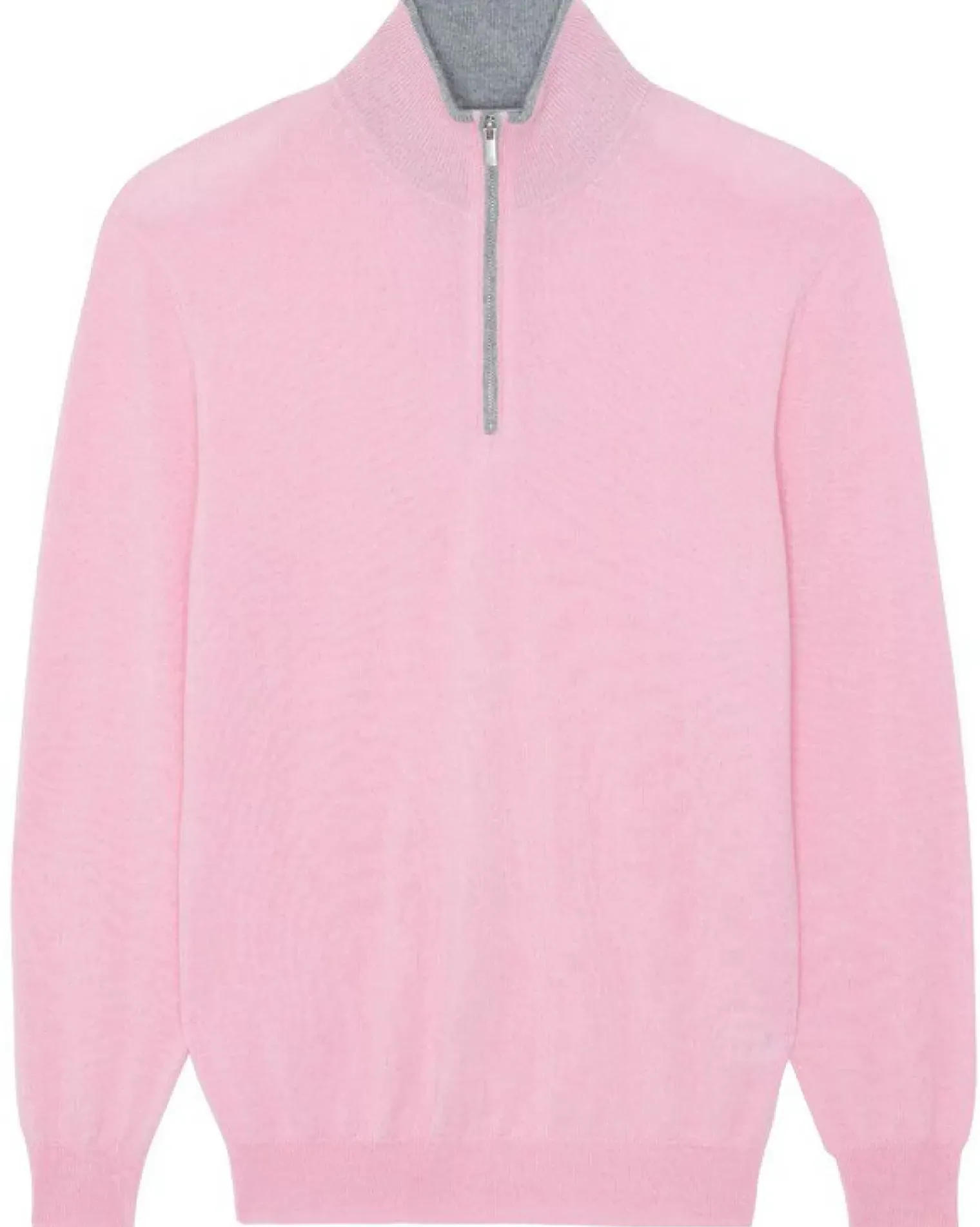 Kujten Sweaters & Sweatshirts>Men Turtleneck Cashmere Sweater Candy Pink