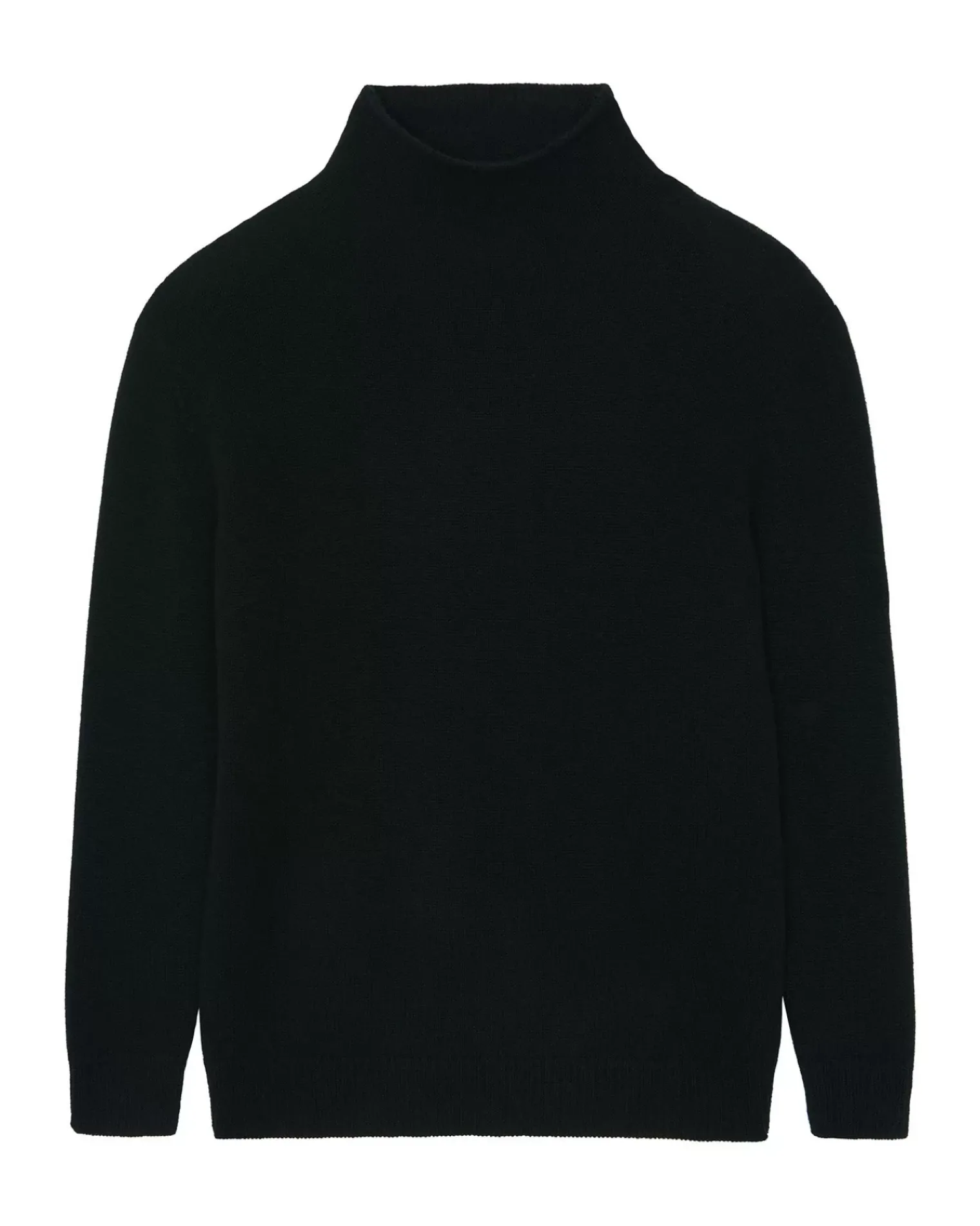 Kujten Sweaters & Sweatshirts>Men Turtleneck Cashmere Sweater Noir