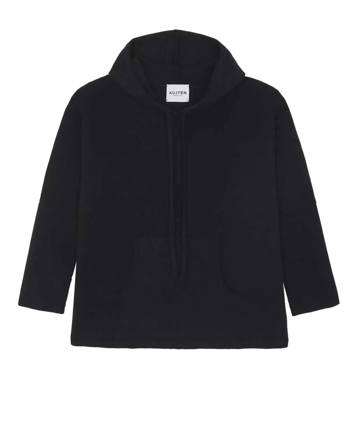 Kujten Hoodies>Milano Oversized Cashmere Hoodie, 2-Threads Bleu Marine Fonce