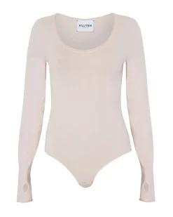 Kujten Body>Mittens Sleeves U Neck Cashmere Body Vieux Rose