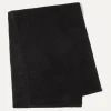 Kujten Scarves & Snoods>Off-Gauge Knitted Cashmere Scarf, 2-Threads Noir
