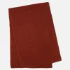 Kujten Scarves & Snoods>Off-Gauge Knitted Cashmere Scarf Bordeaux Sienne