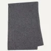 Kujten Scarves & Snoods>Off-Gauge Knitted Cashmere Scarf, 2-Threads Gris Flanelle