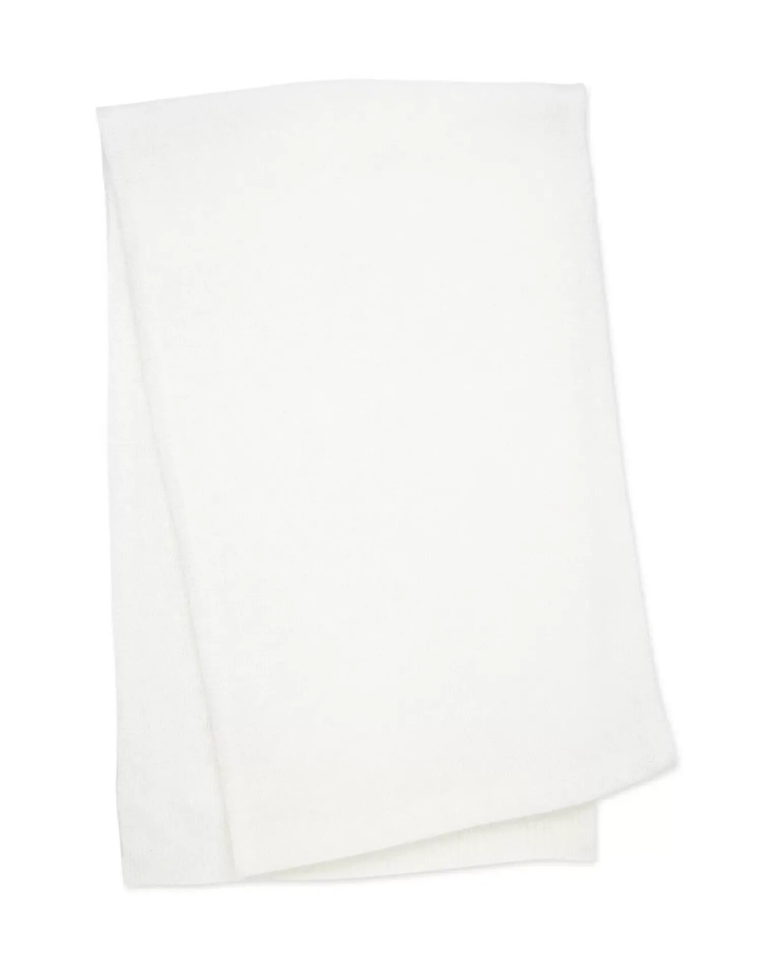 Kujten Scarves & Snoods>Off-Gauge Knitted Cashmere Scarf Blanc