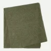 Kujten Scarves & Snoods>Off-Gauge Knitted Large Cashmere Scarf Kaki Chine