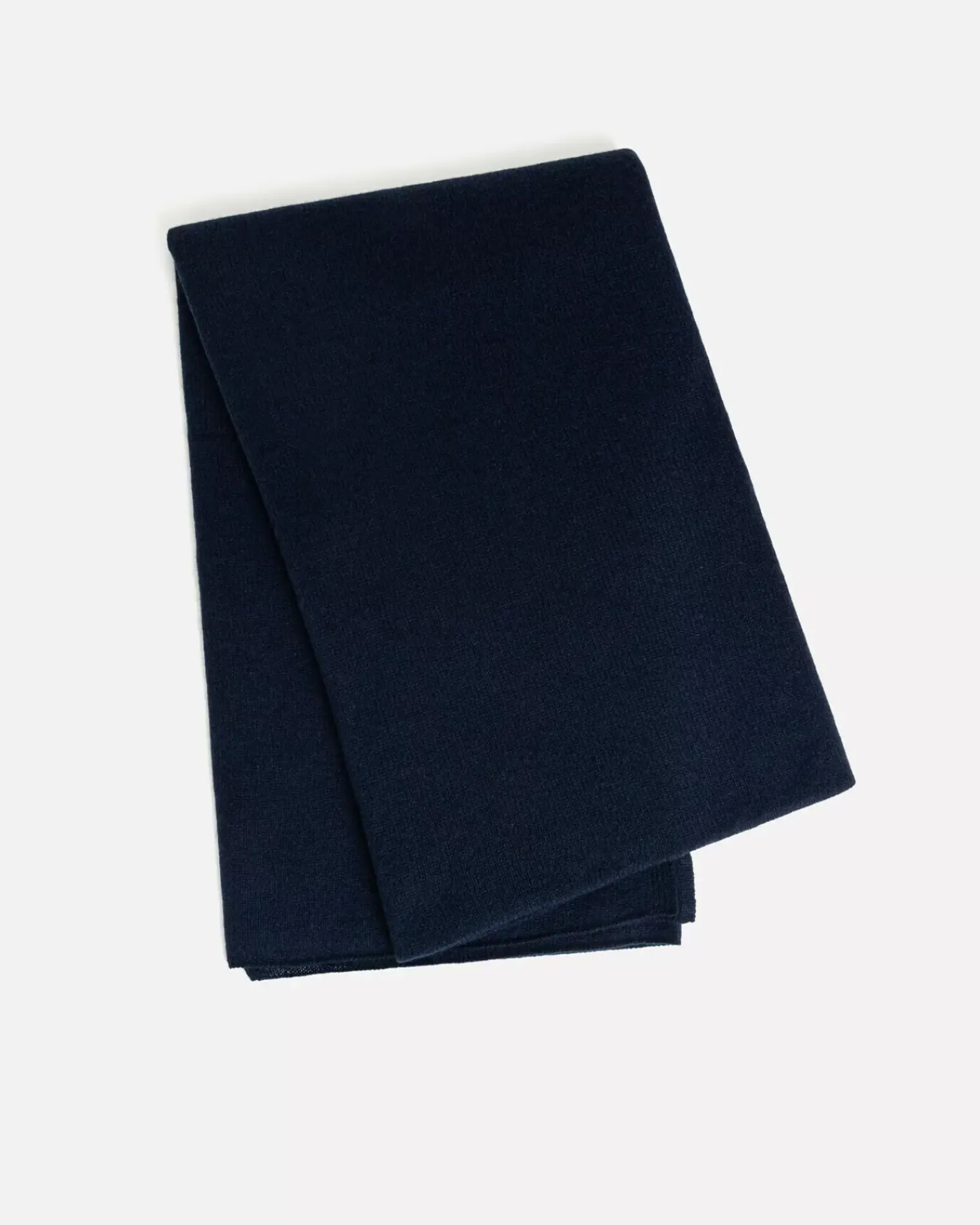 Kujten Scarves & Snoods>Off-Gauge Knitted Large Cashmere Scarf Bleu Marine Fonce