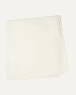 Kujten Scarves & Snoods>Off-Gauge Knitted Large Cashmere Scarf Blanc