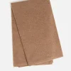 Kujten Scarves & Snoods>Off-Gauge Knitted Large Cashmere Scarf, 2-Threads Camelo
