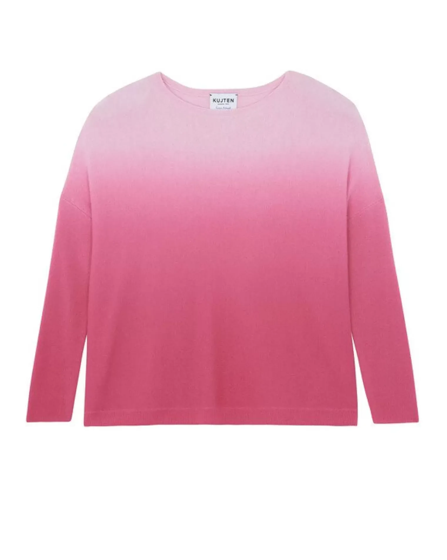 Kujten Sweaters & Sweatshirts>Oversize Boat Neck Cashmere Sweater Candy Pink